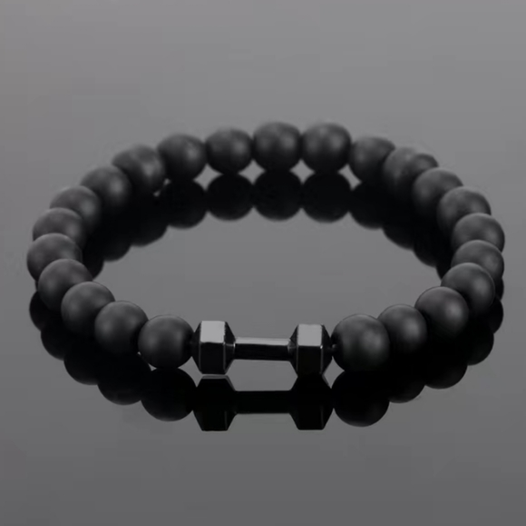 Black Dumbbell Bracelet - Picture 5 of 5